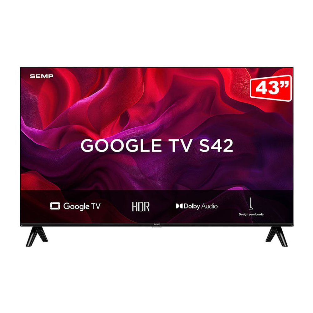 Smart TV 43 polegadas Full HD, com Google TV