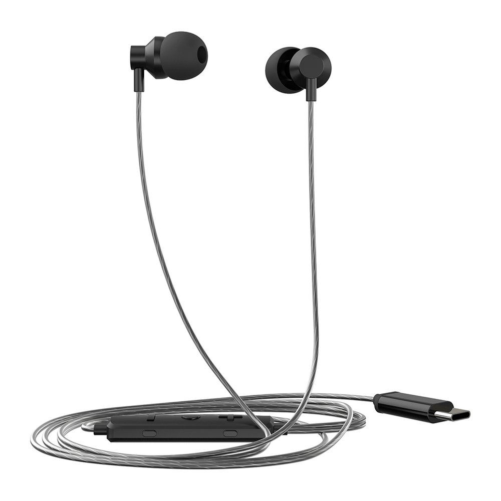Fone de Ouvido Intra-Auricular com Microfone, Conexão USB Tipo-C