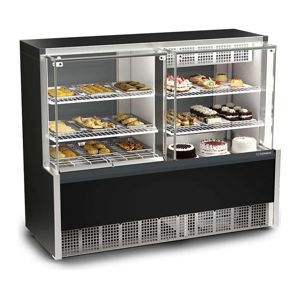 Vitrine Quente/Fria Evaporador Linha Aurora 1,40 m