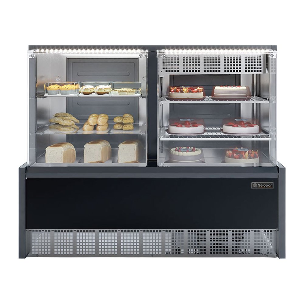Vitrine Neutra/Fria Evaporador Linha Aurora 1,40 m